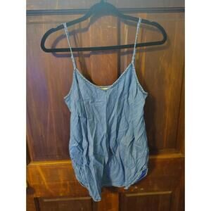 Gap 1969 Denim Chambray Camisole Tank Top Blue Women’s Small